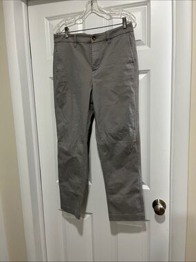 J. Crew womens Gray Straight Chinos-size8